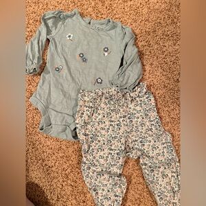 Carters Floral baby outfit